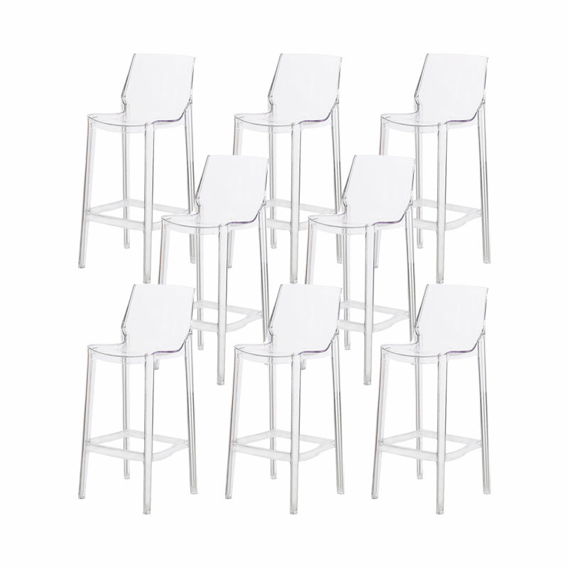 Contemporary Style Plastic Bar Stool Footrest Counter Stool for Bristol