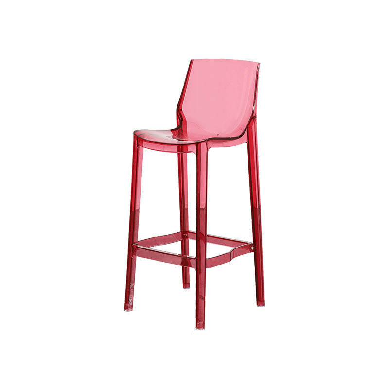 Contemporary Style Plastic Bar Stool Footrest Counter Stool for Bristol
