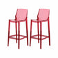 Contemporary Style Plastic Bar Stool Footrest Counter Stool for Bristol