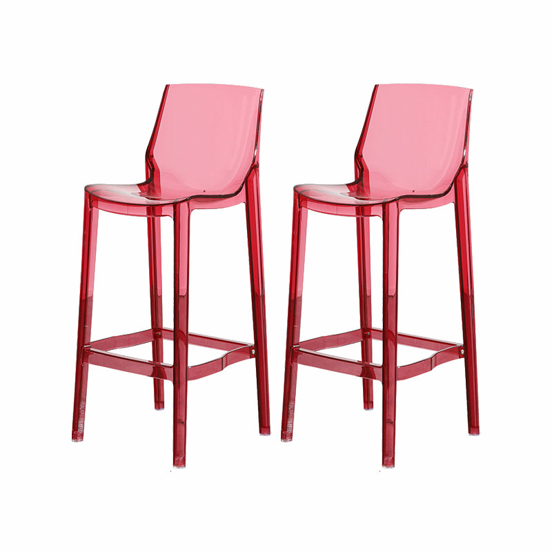 Contemporary Style Plastic Bar Stool Footrest Counter Stool for Bristol