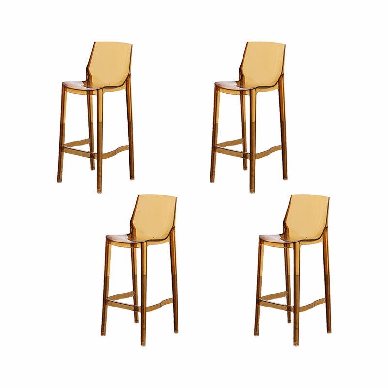 Contemporary Style Plastic Bar Stool Footrest Counter Stool for Bristol