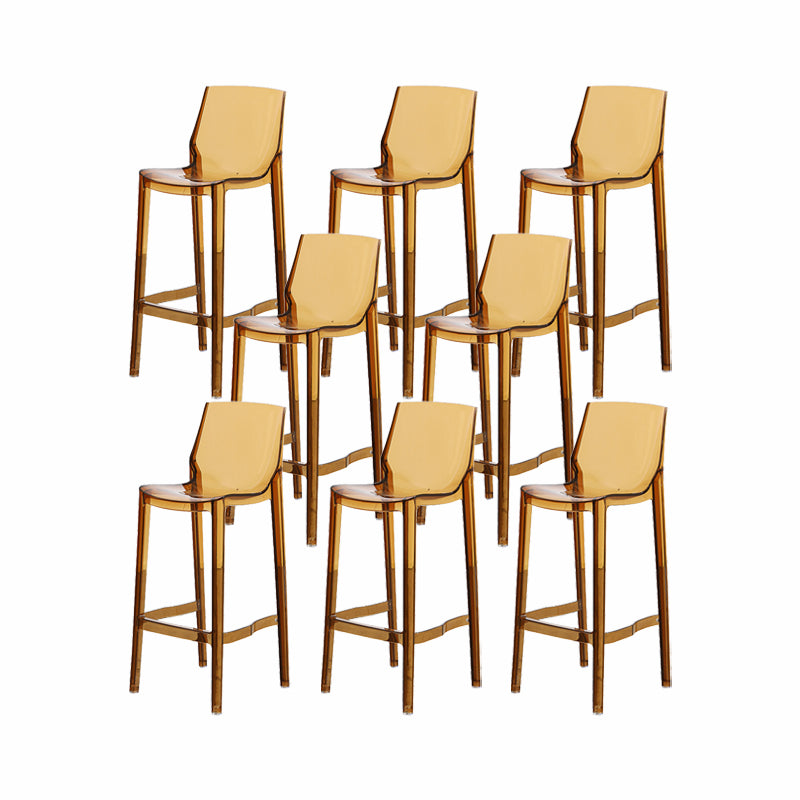 Contemporary Style Plastic Bar Stool Footrest Counter Stool for Bristol