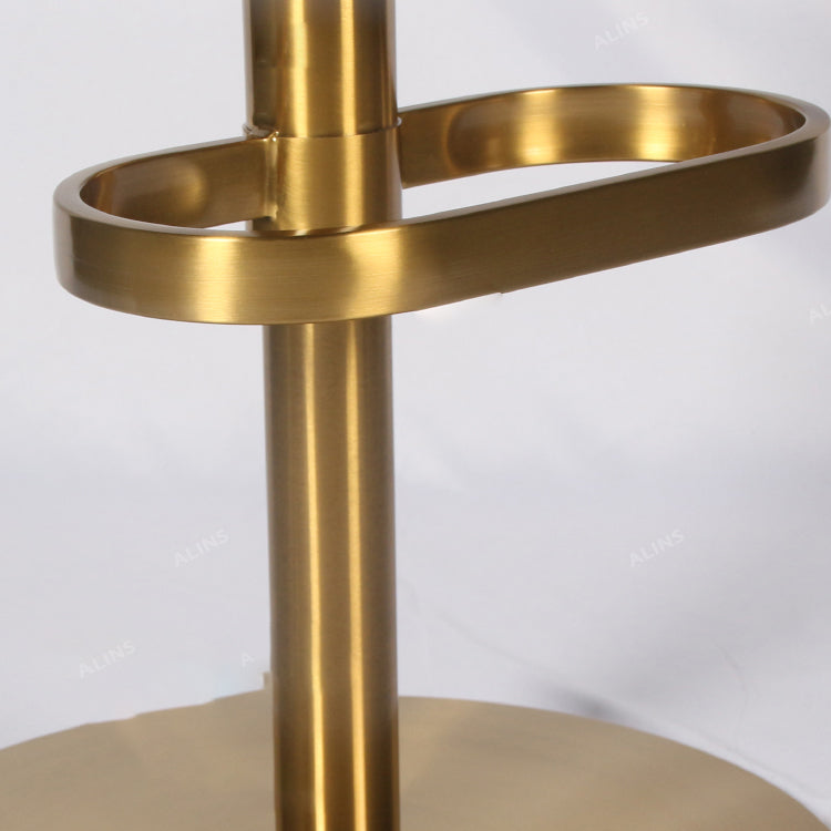 Gambe oro glam bar sgabelli da soggiorno imbottito.