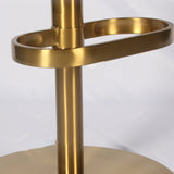 Gold Legs Glam Bar Stools Living Room Upholstered Counter Chair