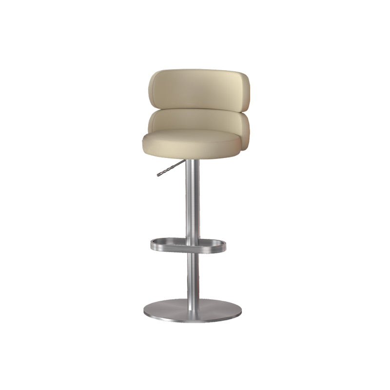 Gambe oro glam bar sgabelli da soggiorno imbottito.