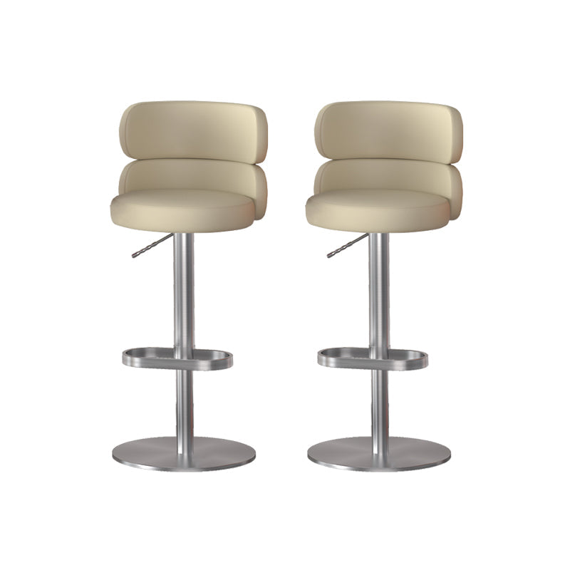 Gambe oro glam bar sgabelli da soggiorno imbottito.