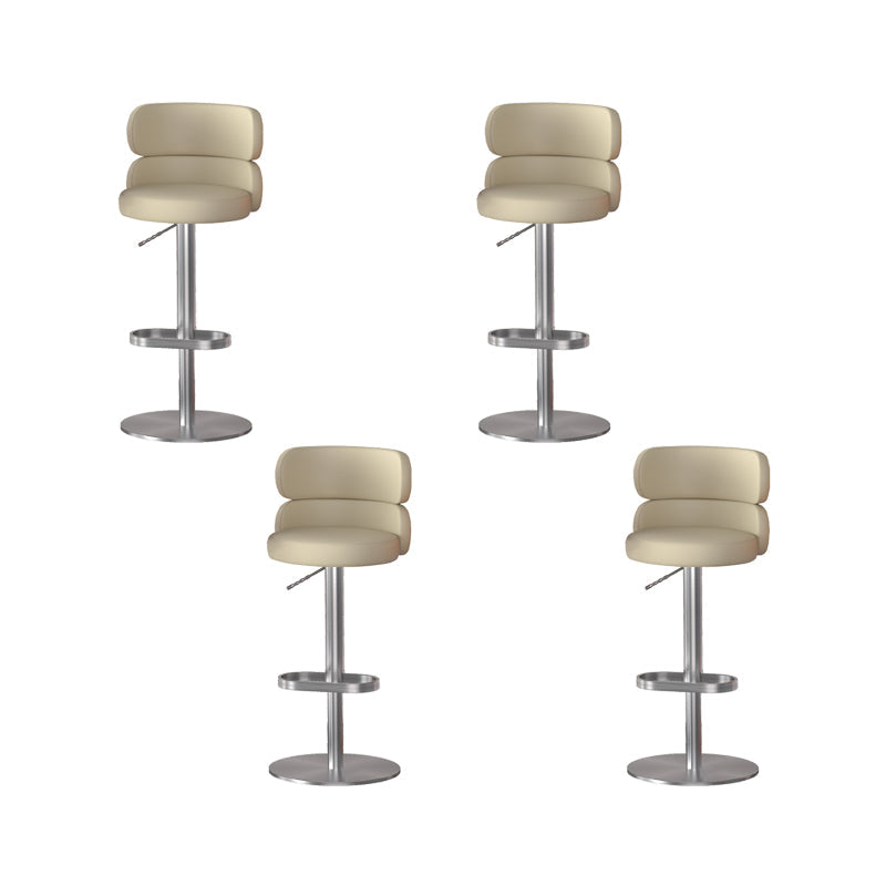 Gambe oro glam bar sgabelli da soggiorno imbottito.