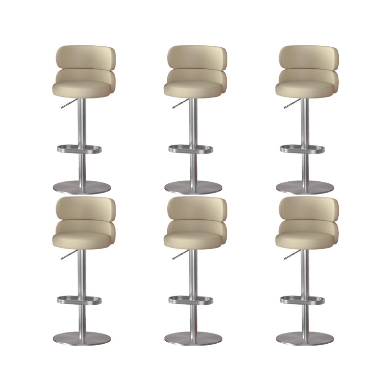 Gambe oro glam bar sgabelli da soggiorno imbottito.