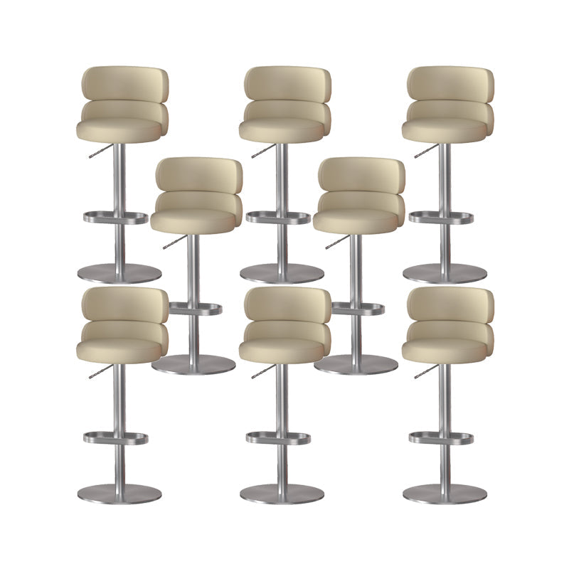 Gambe oro glam bar sgabelli da soggiorno imbottito.