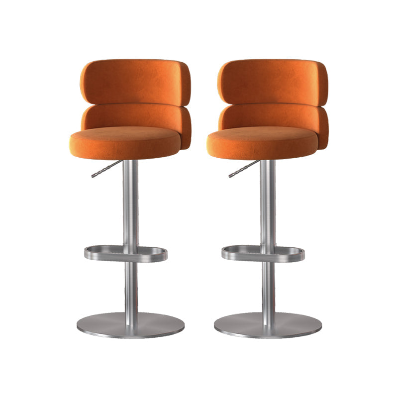 Gambe oro glam bar sgabelli da soggiorno imbottito.