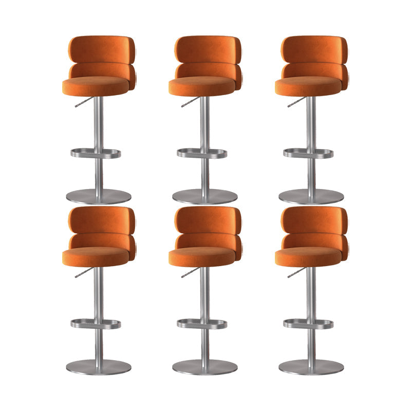 Gambe oro glam bar sgabelli da soggiorno imbottito.