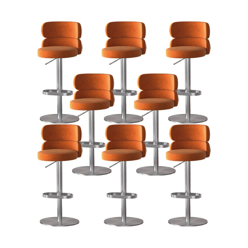 Gambe oro glam bar sgabelli da soggiorno imbottito.