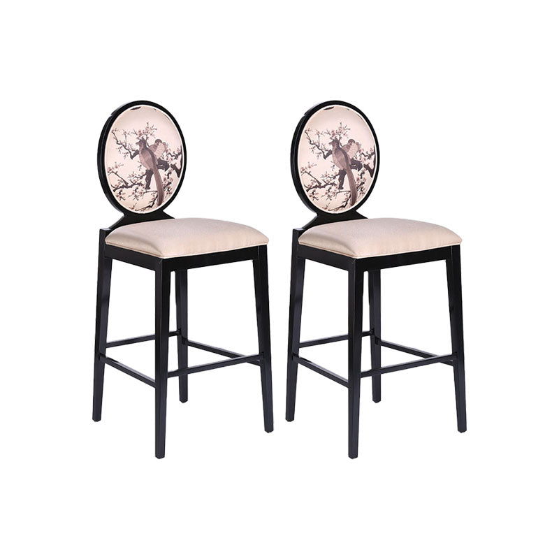 Industrielle Massivholz Barhocker Wohnzimmer Theke Stuhl mit Fußstütze