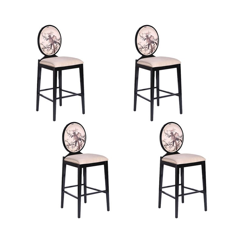 Industrielle Massivholz Barhocker Wohnzimmer Theke Stuhl mit Fußstütze