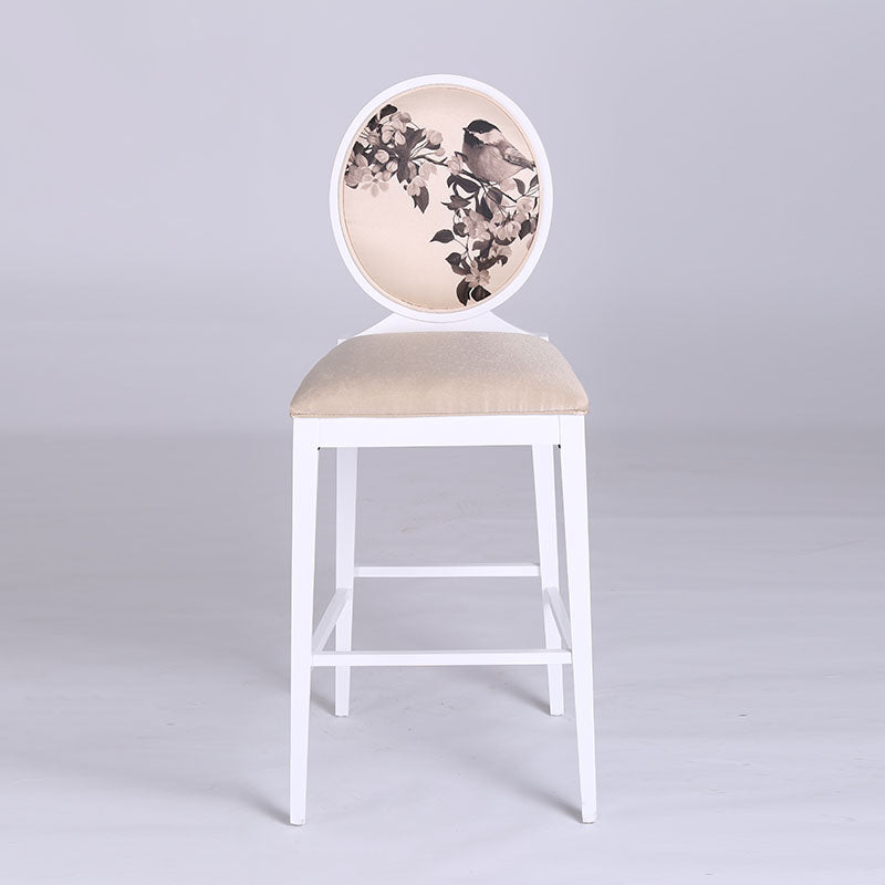 Industrielle Massivholz Barhocker Wohnzimmer Theke Stuhl mit Fußstütze