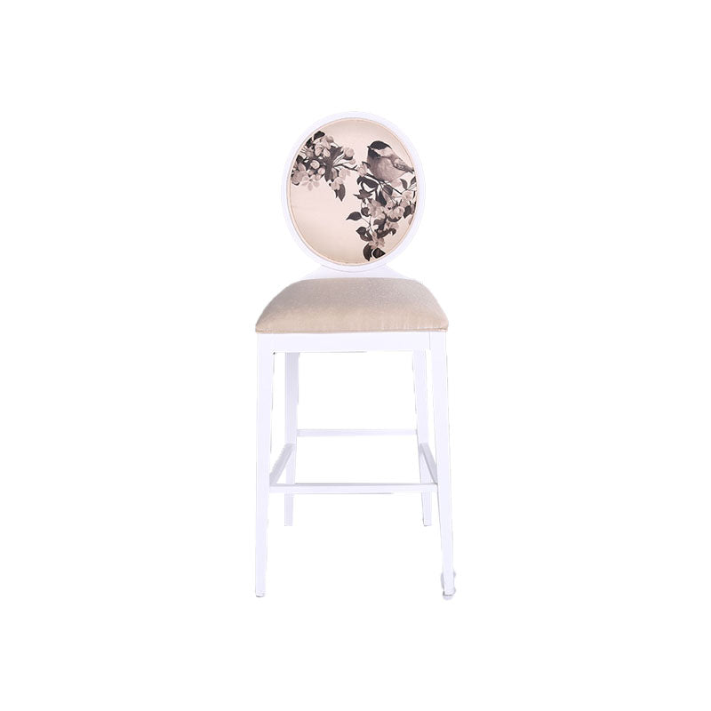 Industrielle Massivholz Barhocker Wohnzimmer Theke Stuhl mit Fußstütze