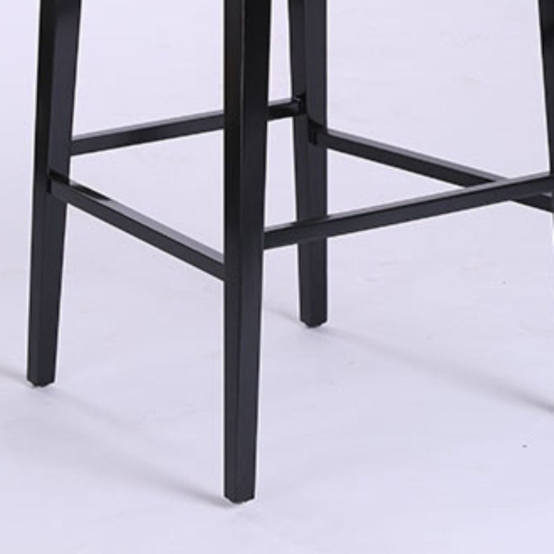 Industrielle Massivholz Barhocker Wohnzimmer Theke Stuhl mit Fußstütze