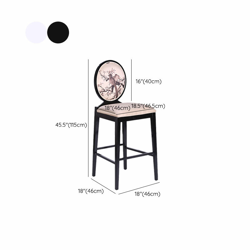Industrielle Massivholz Barhocker Wohnzimmer Theke Stuhl mit Fußstütze
