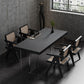 Set tavolo da pranzo moderno in legno massello da 1/2/5 pezzi in nero