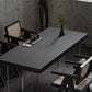 Set tavolo da pranzo moderno in legno massello da 1/2/5 pezzi in nero