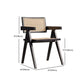 Set tavolo da pranzo moderno in legno massello da 1/2/5 pezzi in nero