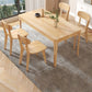 Modern Solid Wood Furniture 1/2/3/5/7 Pcs Standard Height Dining Room Table Set