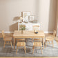 Modern Solid Wood Furniture 1/2/3/5/7 Pcs Standard Height Dining Room Table Set