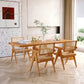 Modern Solid Wood Dinette Set 1/5 Pcs Standard Height Dining Room Table Set 5 Pieces: Table, 4 Chairs Clearhalo 'Dining Room Sets' 'Dining Tables & Seating' 'dining_room_set' 'furn' 'furn_dining_room_set' 'Furniture' 'Kitchen & Dining Furniture' 7178529