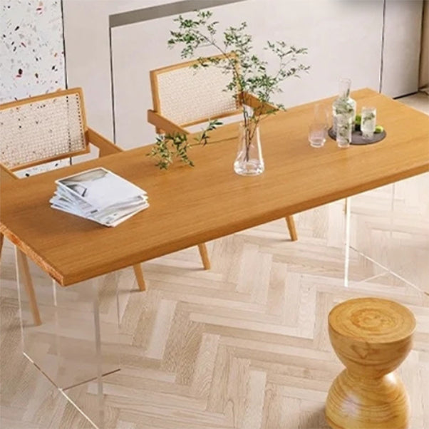 Modern Solid Wood Dinette Set 1/5 Pcs Standard Height Dining Room Table Set Clearhalo 'Dining Room Sets' 'Dining Tables & Seating' 'dining_room_set' 'furn' 'furn_dining_room_set' 'Furniture' 'Kitchen & Dining Furniture' 7178530