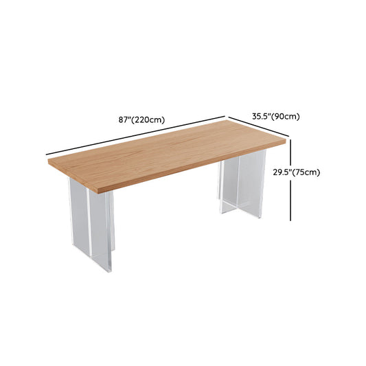 Modern Solid Wood Dinette Set 1/5 Pcs Standard Height Dining Room Table Set Clearhalo 'Dining Room Sets' 'Dining Tables & Seating' 'dining_room_set' 'furn' 'furn_dining_room_set' 'Furniture' 'Kitchen & Dining Furniture' 7178539