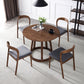 1/5 Pcs Dining Room Set Modern Style Solid Wood Dining Set with Round Table
