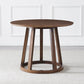 1/5 PCS Juego de comedor de estilo moderno Juego de comedor de madera maciza con mesa redonda