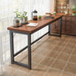 Table de bar de bistro de style moderne Table de bar à tréteaux en bois rectangulaire