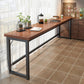 Table de bar de bistro de style moderne Table de bar à tréteaux en bois rectangulaire