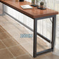 Table de bar de bistro de style moderne Table de bar à tréteaux en bois rectangulaire