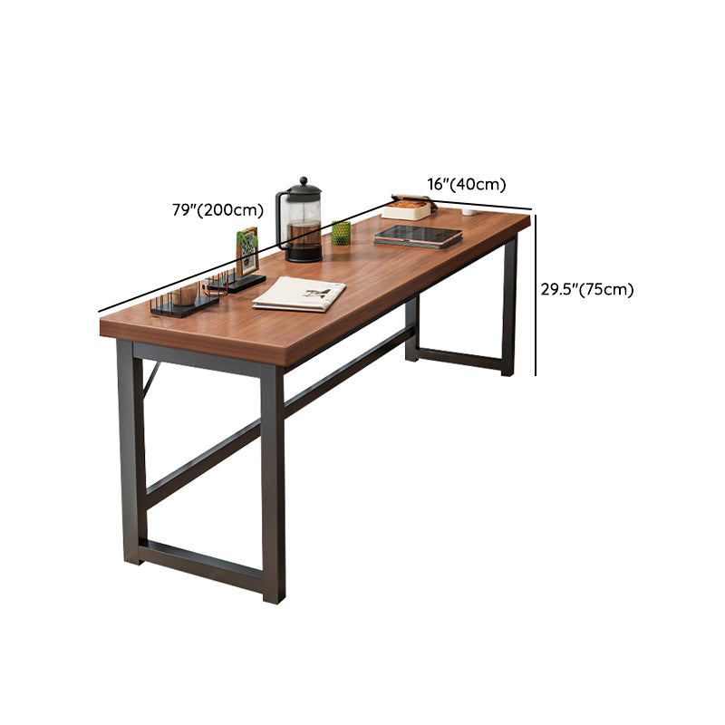 Table de bar de bistro de style moderne Table de bar à tréteaux en bois rectangulaire