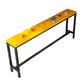 Industrial Trestle Bar Stool Table Metal and Wood Bar Wine Table Yellow Black Without Chairs Clearhalo 'Bar Furniture' 'Bar Tables' 'bar_tables' 'furn' 'furn_bar_tables' 'Furniture' 'Kitchen & Dining Furniture' 7178676