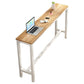 Industrial Trestle Bar Stool Table Metal and Wood Bar Wine Table Natural White Without Chairs Clearhalo 'Bar Furniture' 'Bar Tables' 'bar_tables' 'furn' 'furn_bar_tables' 'Furniture' 'Kitchen & Dining Furniture' 7178684