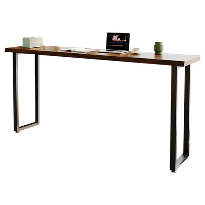 Industriële bar-eettafel voor binnen, rechthoekig massief houten bartafel