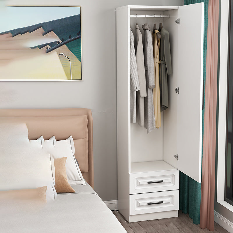 Contemporary Wardrobe Armoire Wood Combination Armoire for Bedroom