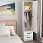 Contemporary Wardrobe Armoire Wood Combination Armoire for Bedroom