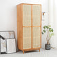 Freestanding Natural Solid Wood Wardrobe Modern Multifunctional Wardrobe Clearhalo 'Armoires & Wardrobes' 'armoires_wardrobes' 'Bedroom Furniture' 'furn' 'furn_armoires_wardrobes' 'Furniture' 7178781