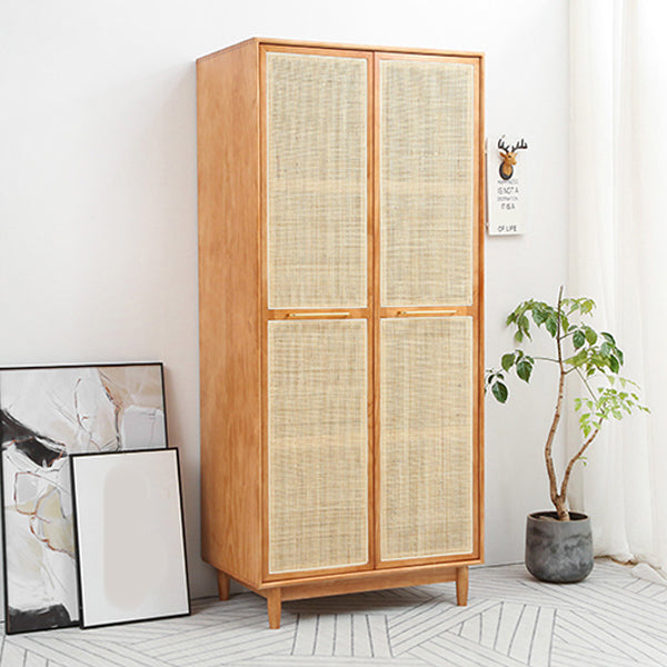 Freestanding Natural Solid Wood Wardrobe Modern Multifunctional Wardrobe Clearhalo 'Armoires & Wardrobes' 'armoires_wardrobes' 'Bedroom Furniture' 'furn' 'furn_armoires_wardrobes' 'Furniture' 7178781
