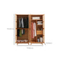 Freestanding Natural Solid Wood Wardrobe Modern Multifunctional Wardrobe Clearhalo 'Armoires & Wardrobes' 'armoires_wardrobes' 'Bedroom Furniture' 'furn' 'furn_armoires_wardrobes' 'Furniture' 7178790