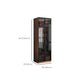 Modern Freestanding Wardrobe Armoire Tempered Glass Doors Wardrobe with Shelves