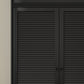 Black Solid Wood Wardrobe Modern Freestanding Wardrobe with Legs