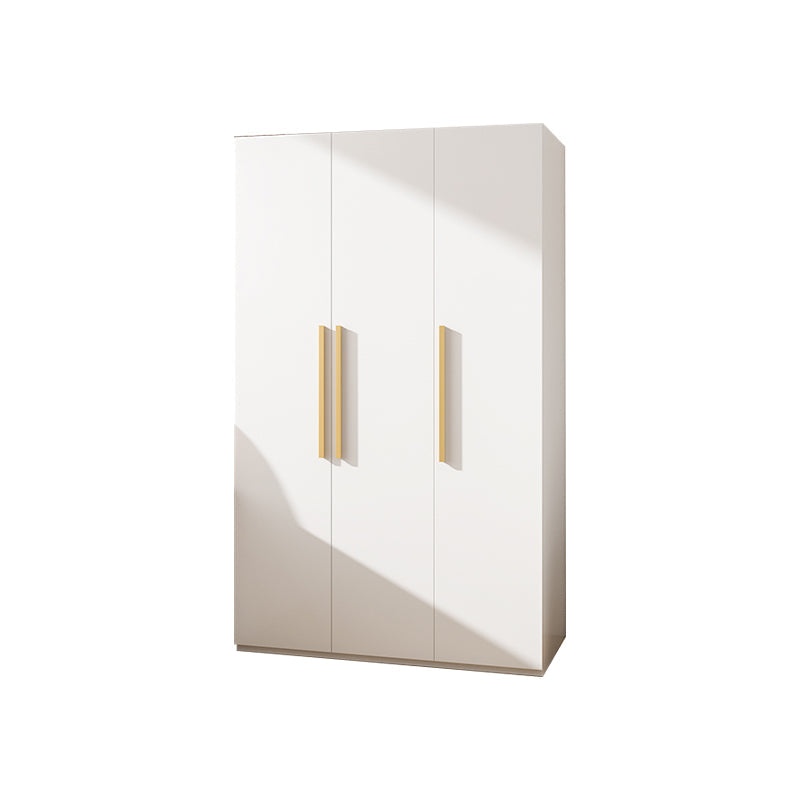Modern Metal Wardrobe Armoire Freestanding Wardrobe in White Clearhalo 'Armoires & Wardrobes' 'armoires_wardrobes' 'Bedroom Furniture' 'furn' 'furn_armoires_wardrobes' 'Furniture' 7178869