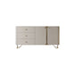 3 Schubladen Buffet Ständer Glam Sideboard -Buffet mit 4 Regalen für die Küche