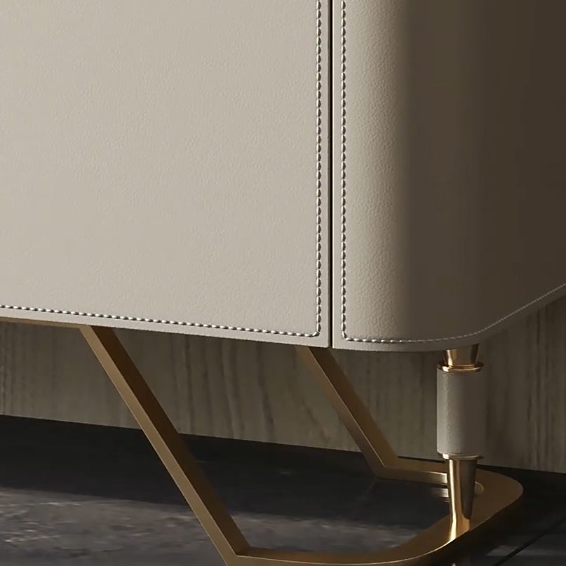 3 Schubladen Buffet Ständer Glam Sideboard -Buffet mit 4 Regalen für die Küche