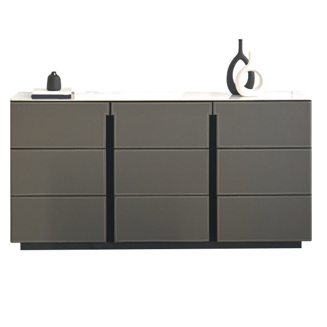 Contemporary Dining Server Kitchen Buffet Server Cabinet with Drawers Clearhalo 'buffet_sideboard' 'Buffets & Sideboards' 'furn' 'furn_buffet_sideboard' 'Furniture' 'Kitchen & Dining Furniture' 7179204